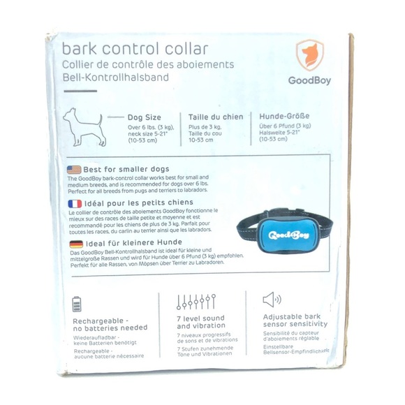 Good Boy Mini Bark Control Collar Humane Vibration Dog Pet Collar Lot of 2 Black - Picture 3 of 3